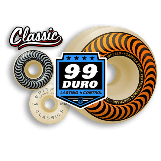 SPITFIRE WHEELS FORMULA FOUR CLASSICS 99 DURO SIZE VARIANT