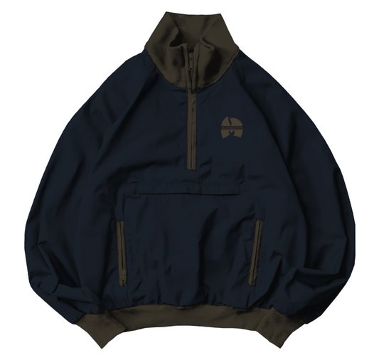 MAGENTA SKATEBOARDS SHAOLIN HALF ZIP JACKET CHARCOAL BLUE