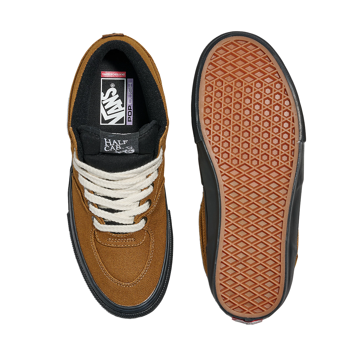 VANS SKATE HALF CAB DUCK CANVAS GOLDEN BROWN