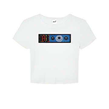 SNACK SKATEBOARDS HI BABY TEE WHITE