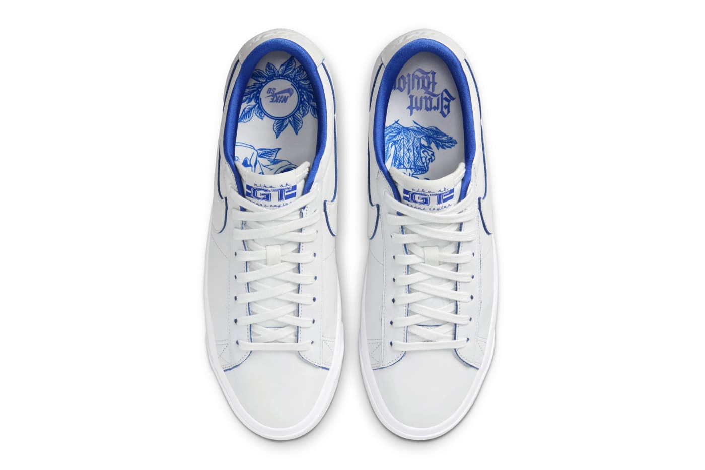NIKE SB GT BLAZER LOW FINE CHINA WHITE/BLUE