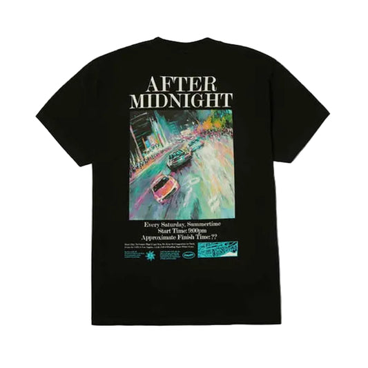 HUF WORLDWIDE AFTER MIDNIGHT TEE BLACK