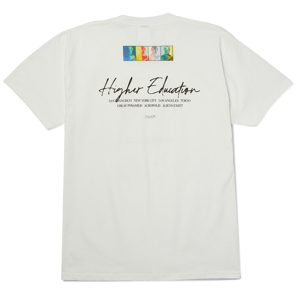 HUF WORLDWIDE HIGHER EDUCATION TEE WHITE