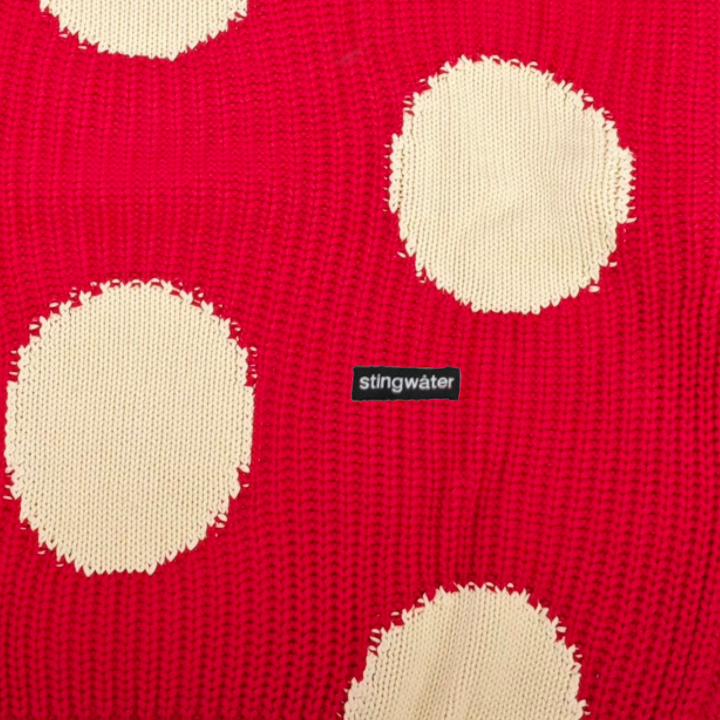 STINGWATER MASHROOM KNIT SWEATER RED