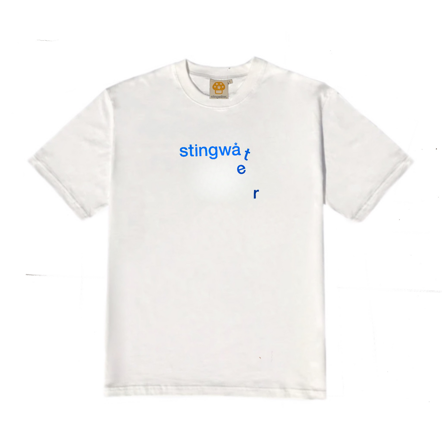 STINGWATER MELTING LOGO TEE WHITE