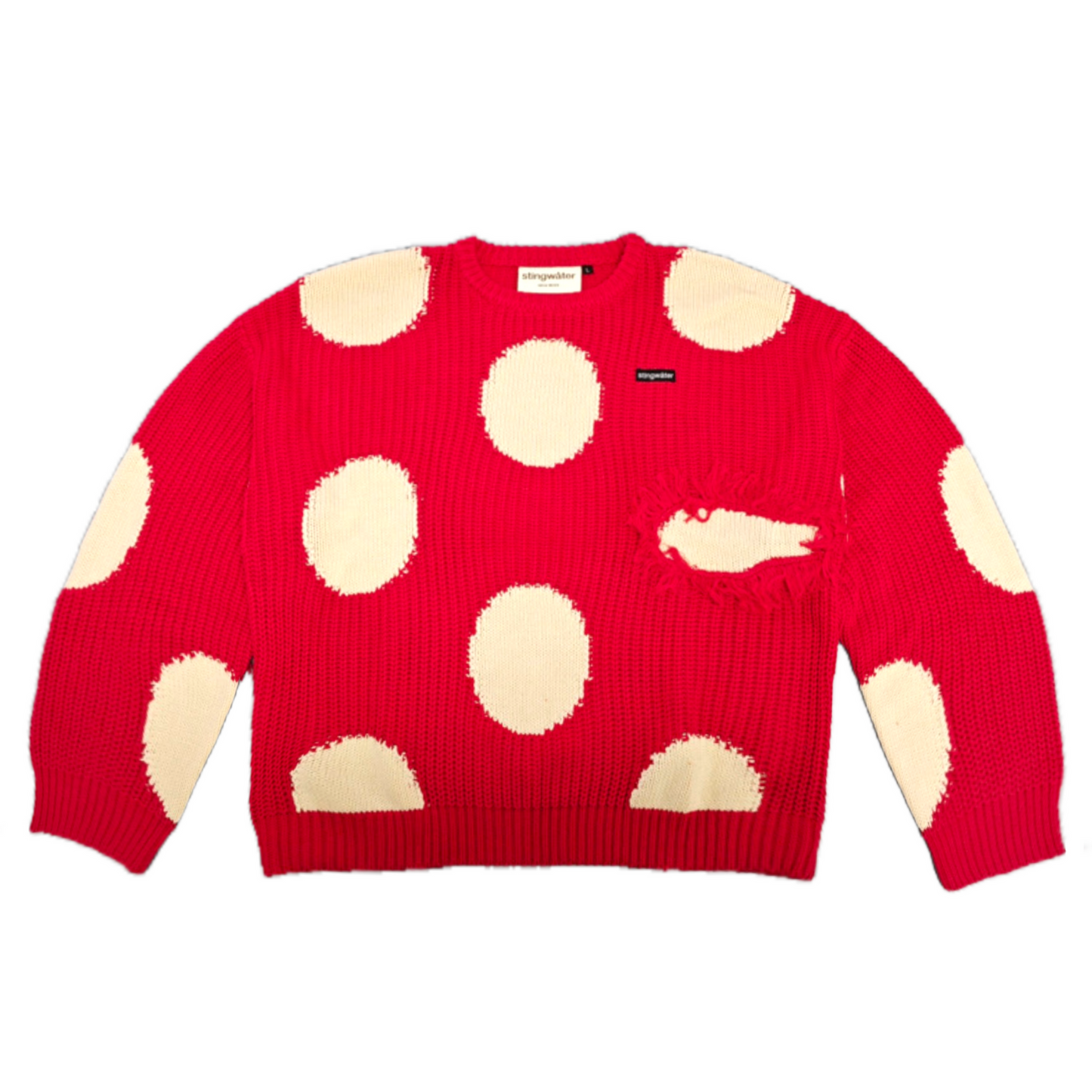 STINGWATER MASHROOM KNIT SWEATER RED