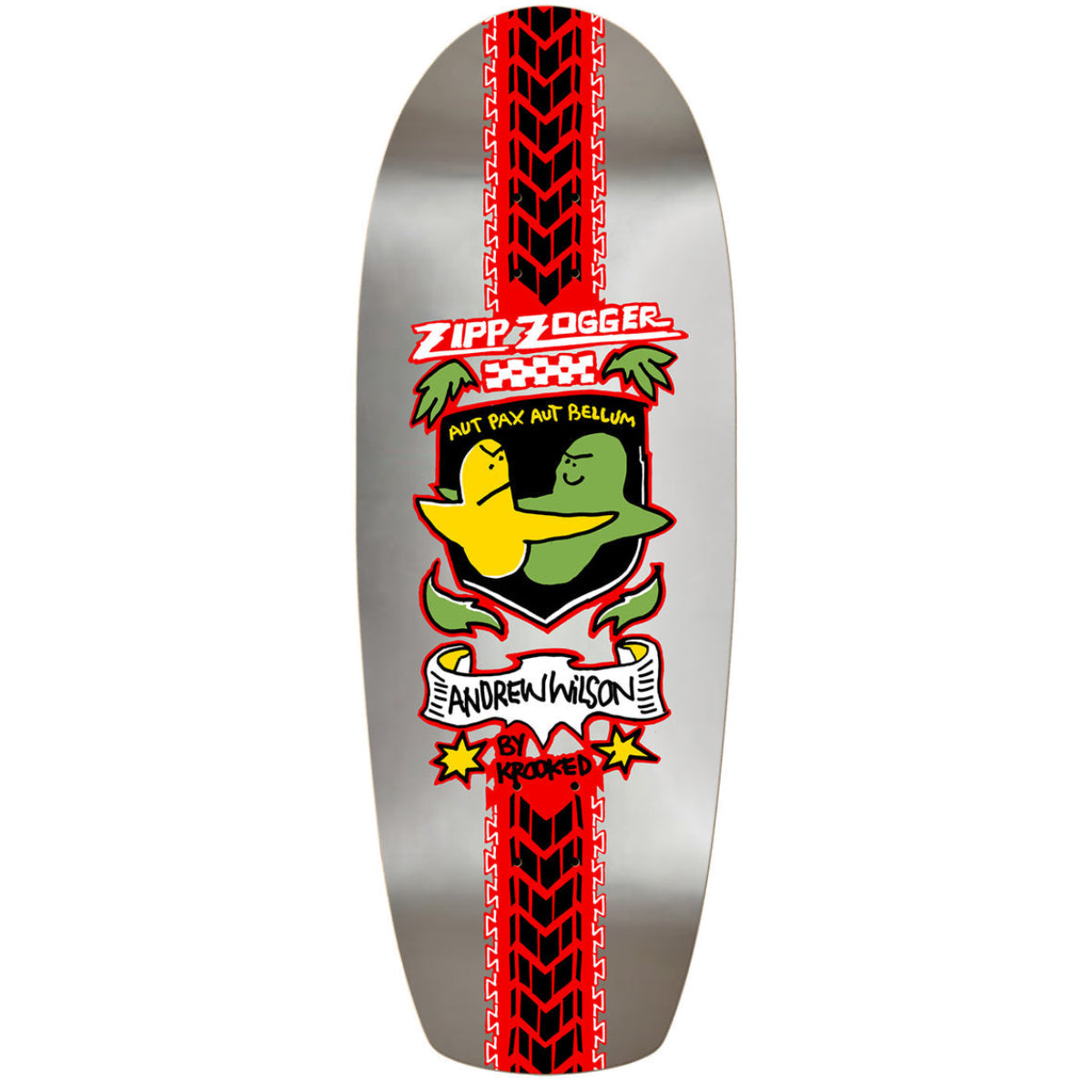 KROOKED SKATEBOARDS WILSON ZOGGER SHAPED DECK 10.75