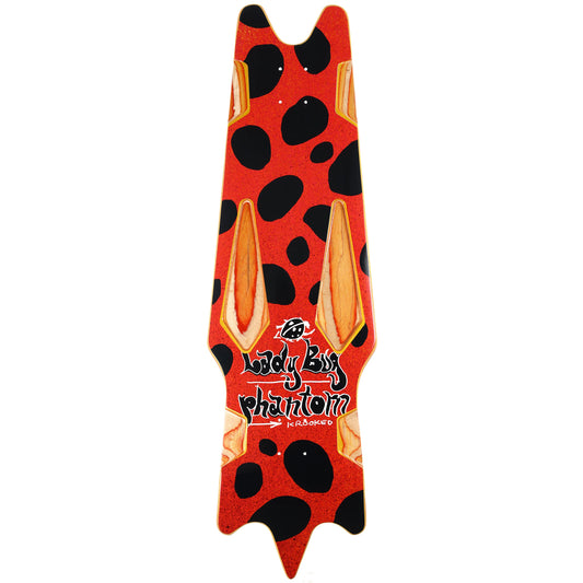 KROOKED SKATEBOARDS LADYBUG PHANTOM SHAPED DECK 11.02