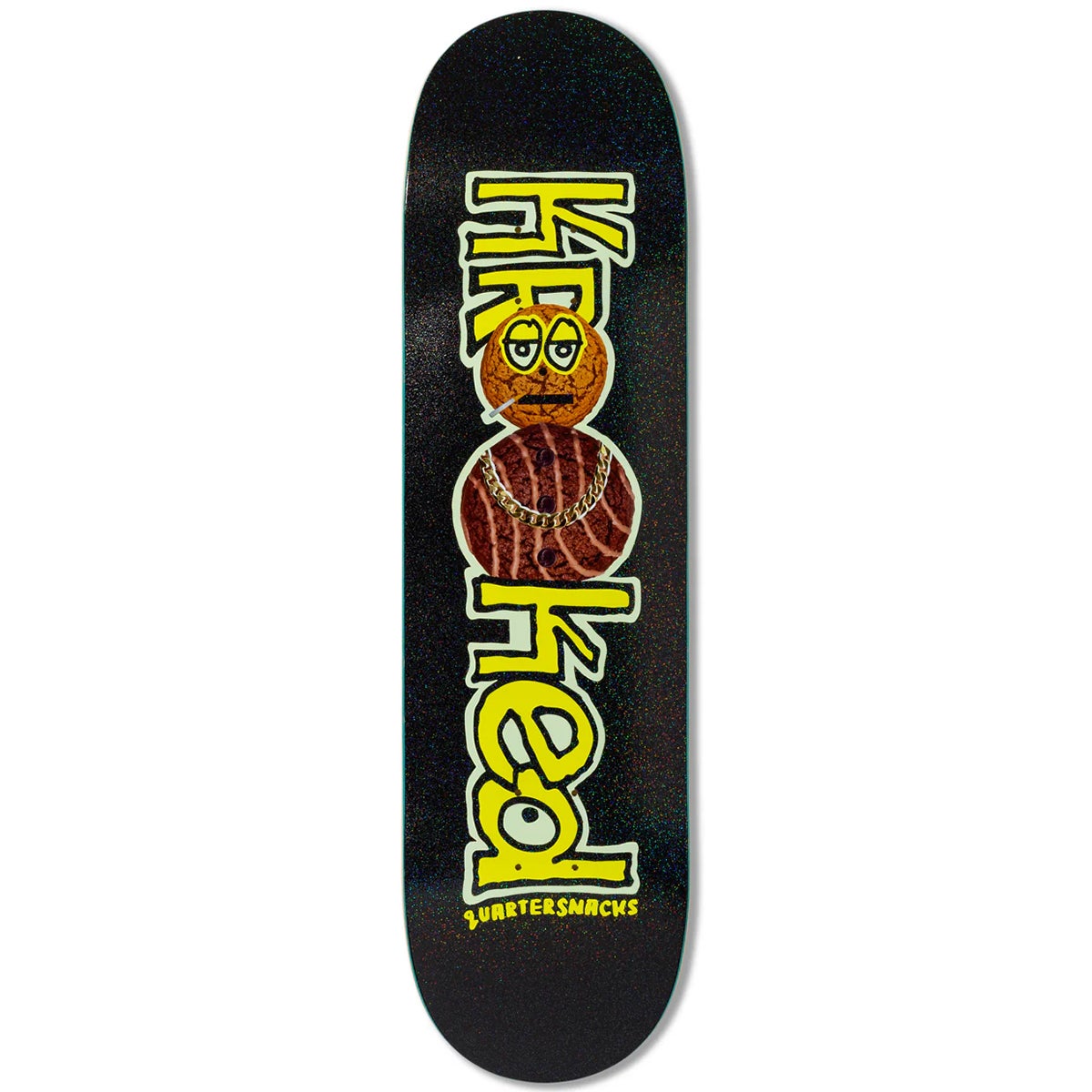 KROOKED SKATEBOARDS X QUARTERSNACKS SNACKMAN DECK