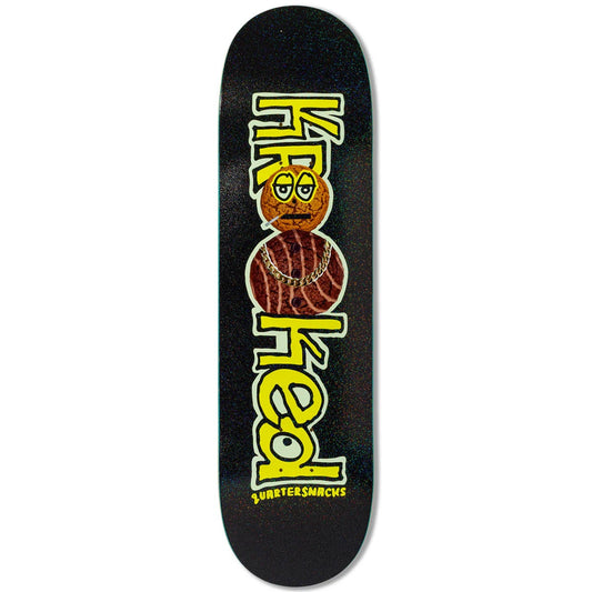 KROOKED SKATEBOARDS X QUARTERSNACKS SNACKMAN DECK
