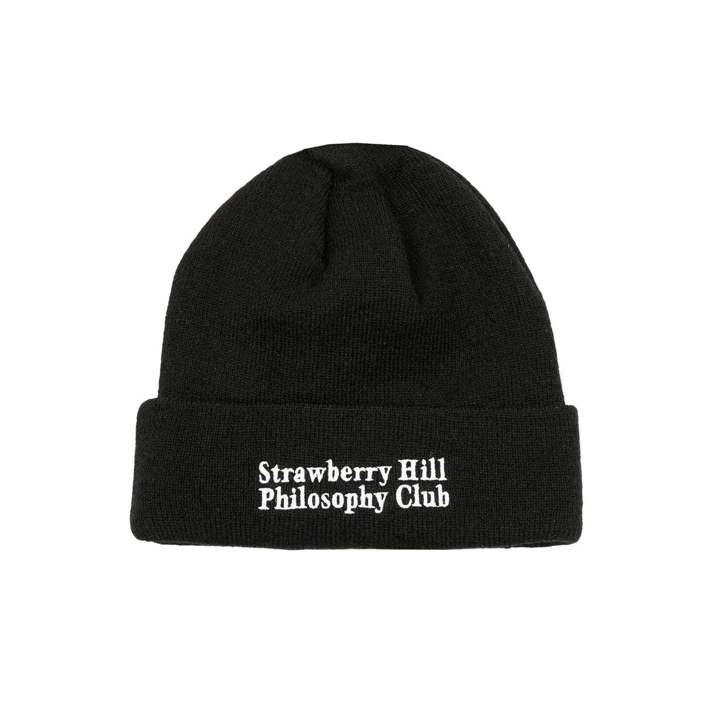 STRAWBERRY HILL PHILOSOPHY CLUB LOGO BEANIE BLACK