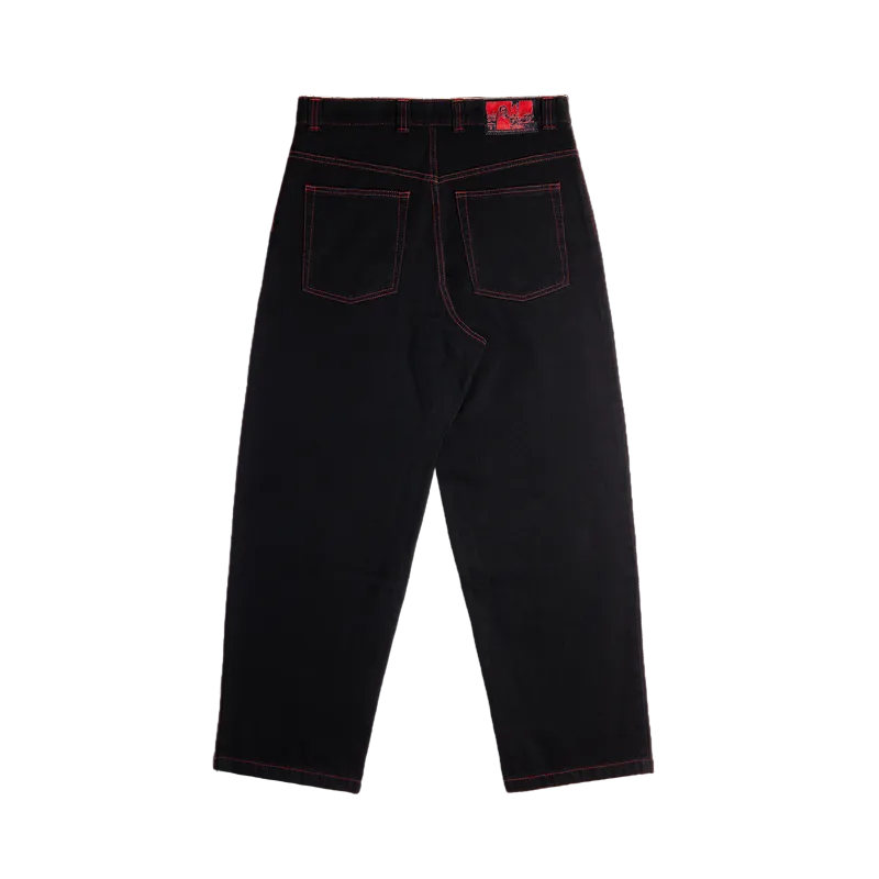 POLAR SKATE CO BIG BOY DENIM APOCALYSPE NUN BLACK/RED