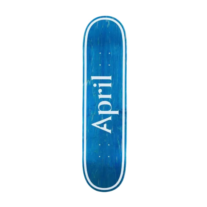 APRIL SKATEBOARDS MINI OG LOGO BLUE INVERT DECK 7.37