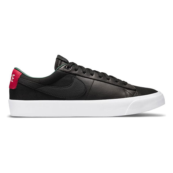 NIKE SB BLAZER LOW PRO GT PRM BLACK/BLACK/VARSITY RED