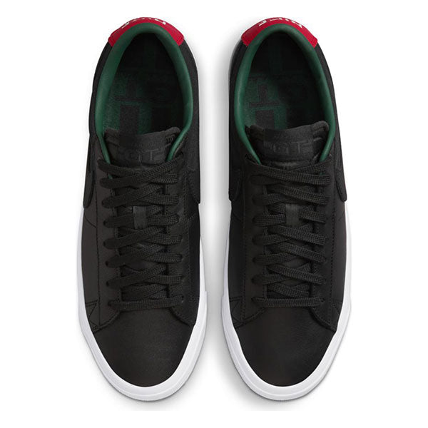 NIKE SB BLAZER LOW PRO GT PRM BLACK/BLACK/VARSITY RED