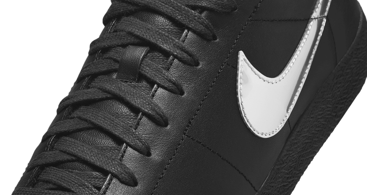 NIKE SB X DANCER COPENHAGEN BLAZER LOW BLACK/METALLIC SILVER