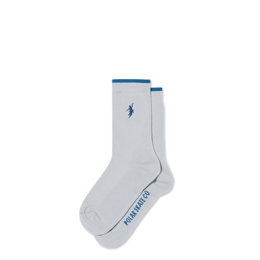 POLAR SKATE CO BUSINESS SOCKS SILVER/BLUE
