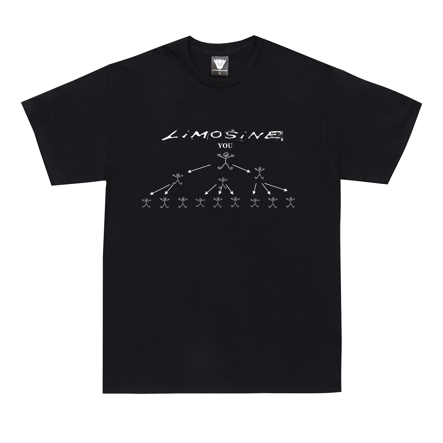 LIMOSINE SKATEBOARDS BEST SHIRT EVER TEE BLACK