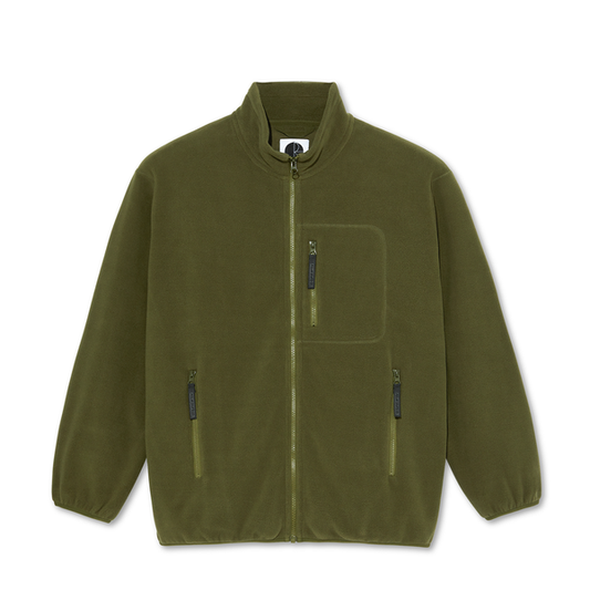 POLAR SKATE CO BASIC FLEECE JACKET ARMY GREEN