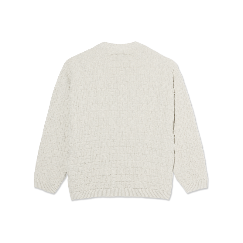 POLAR SKATE CO ALEX SWEATER IVORY GREY MELANGE