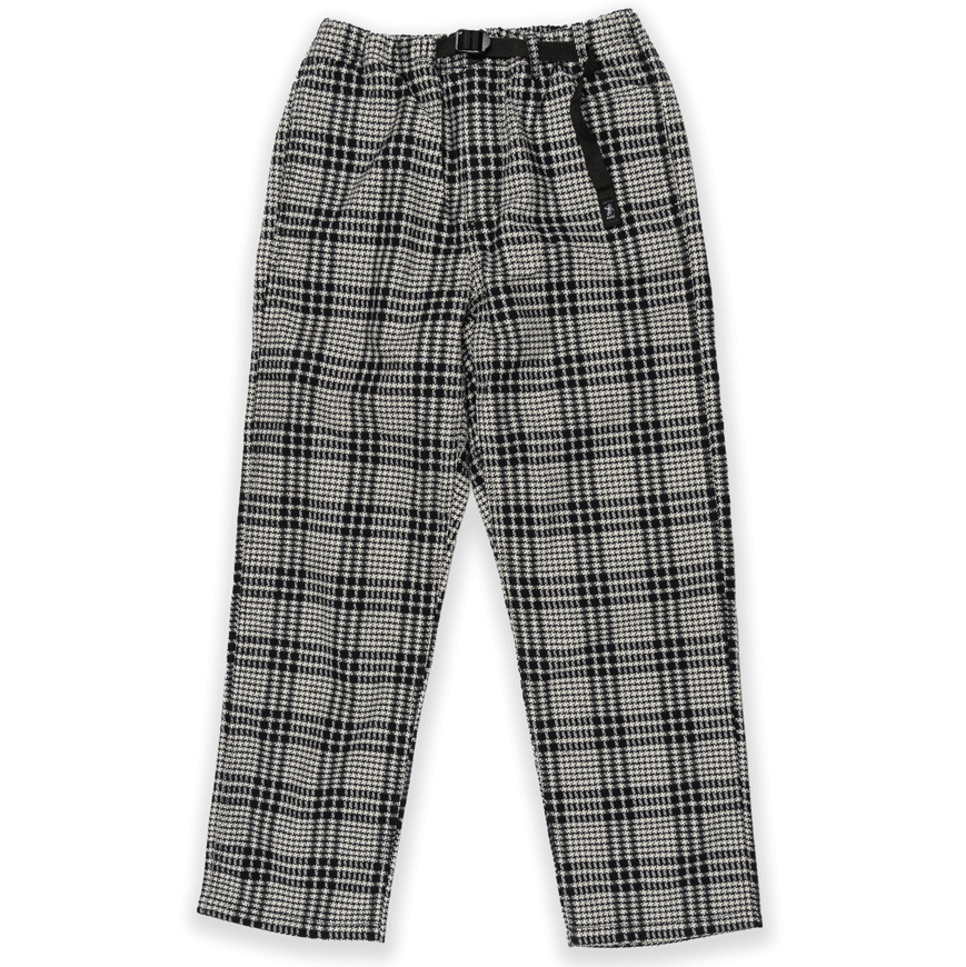 DANCER COPENHAGEN BELTED TARTAN SIMPLE PANT BLACK