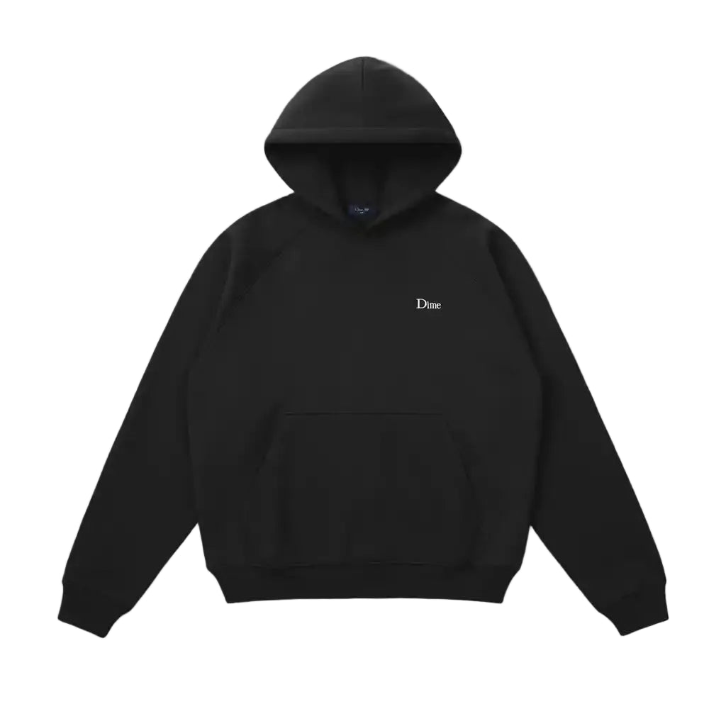 DIME MTL CLASSIC LOGO HOODIE PIRATE BLACK
