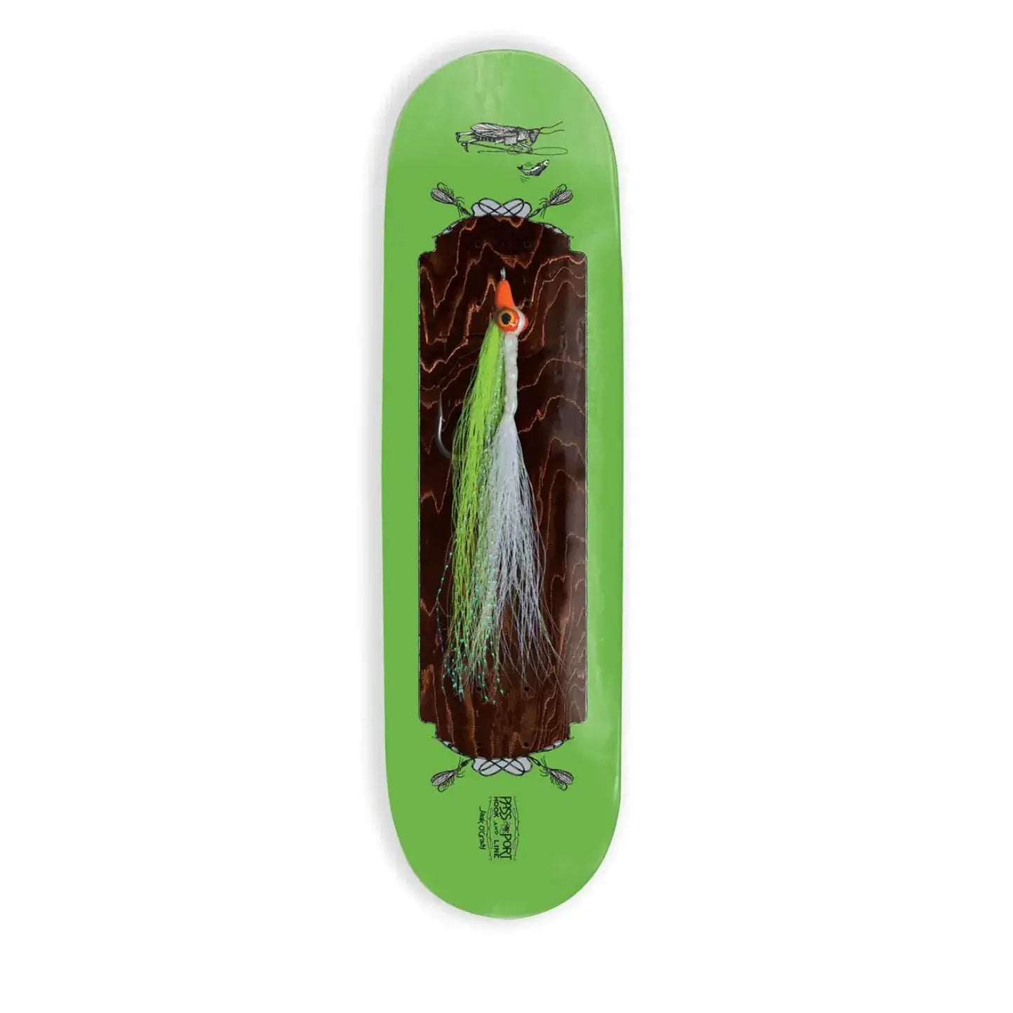 PASS~PORT SKATEBOARDS JACK O'GRADY HOOK AND LINE DECK 8.25