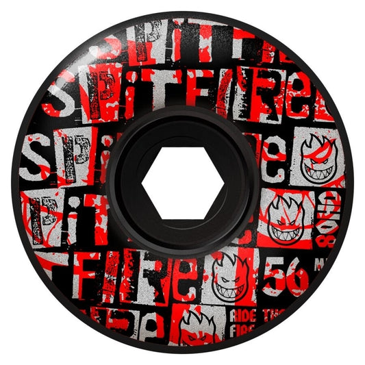 SPITFIRE WHEELS 80HD RANSOM RADIAL FULL BLACK 56MM