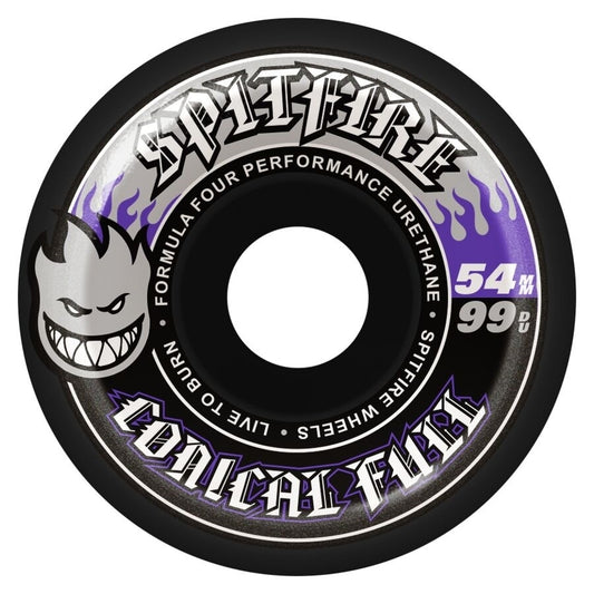 SPITFIRE WHEELS FORMULA FOUR CONICAL FULL BLACK 54MM 99A
