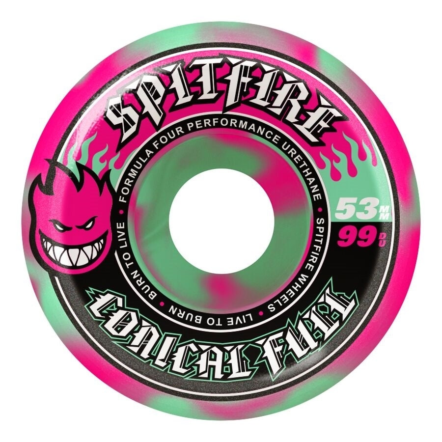SPITFIRE WHEELS FORMULA FOUR CONICAL FULL SWIRL 53MM 99A