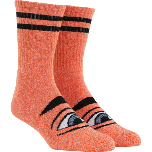 TOY MACHINE HEATHER SECT EYE SOCKS ORANGE