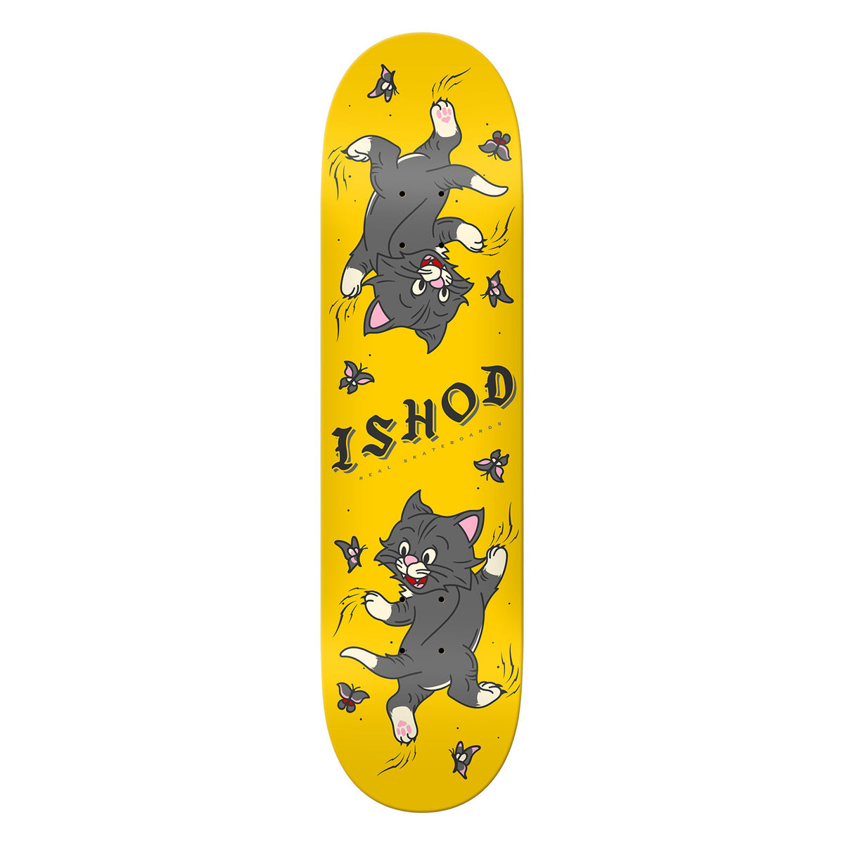 REAL SKATEBOARDS ISHOD KITTEN SCRATCH TWIN DECK