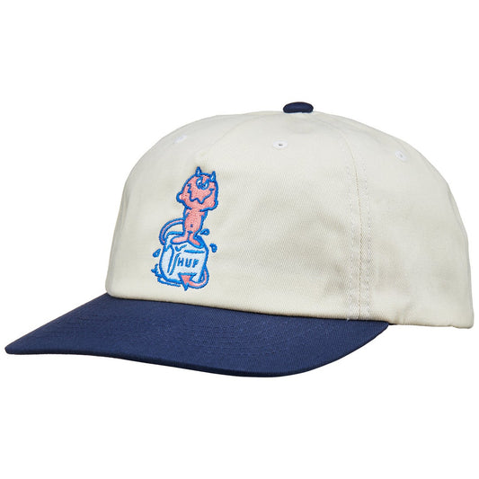 HUF WORLDWIDE MELT 5 PANEL SNAPBACK NATURAL