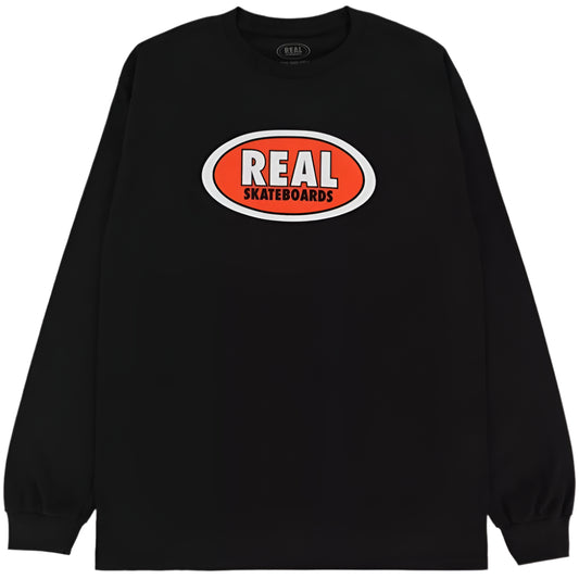 REAL SKATEBOARDS OVAL LS TEE