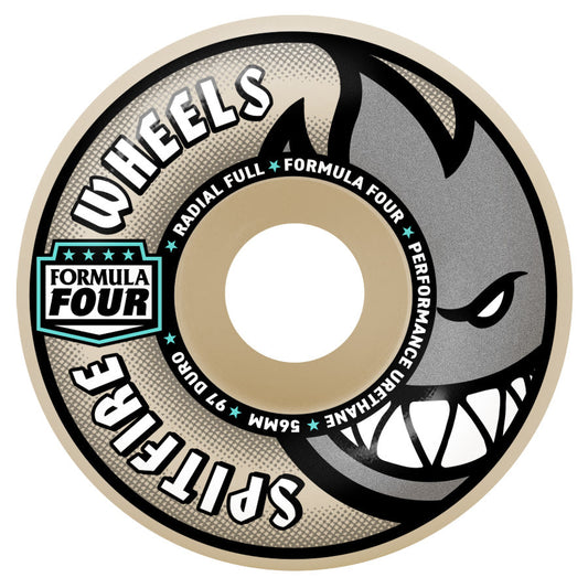 SPITFIRE WHEELS FORMULA FOUR RADIAL FULL 97 DURO SILVER SIZE VARIANT