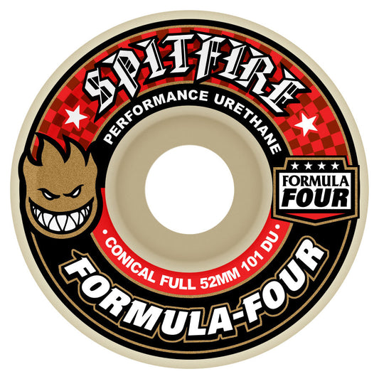 SPITFIRE WHEELS FORMULA FOUR CONICAL FULL 101 DURO SIZE VARIANT