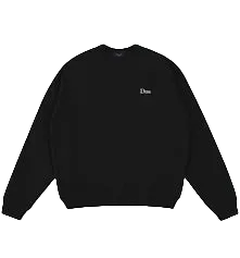 DIME MTL CLASSIC SMALL LOGO CREWNECK BLACK