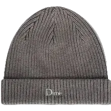DIME MTL RIB FOLD BEANIE DARK GRAY