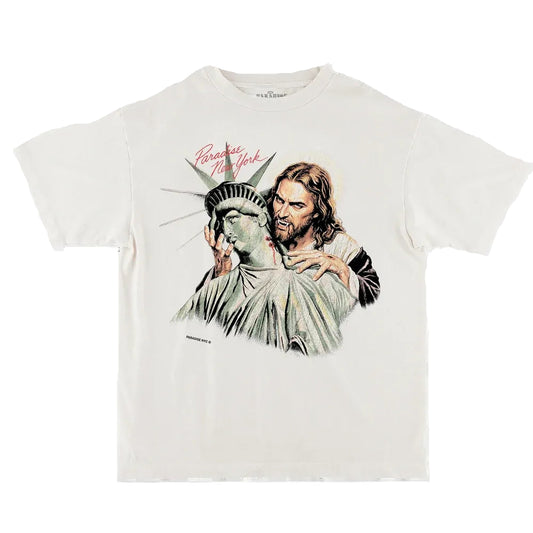 PARADISE NYC SINS OF OUR FATHER TEE WHITE