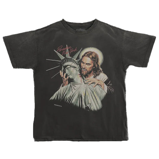 PARADISE NYC SINS OF OUR FATHER TEE BLACK