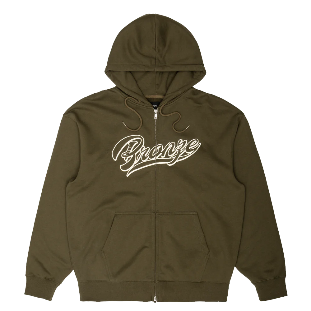 BRONZE 56K SPORTS ZIP HOODIE OLIVE