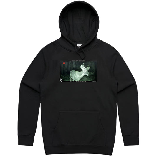 SNACK SKATEBOARDS TRAIL CAM HOODIE BLACK