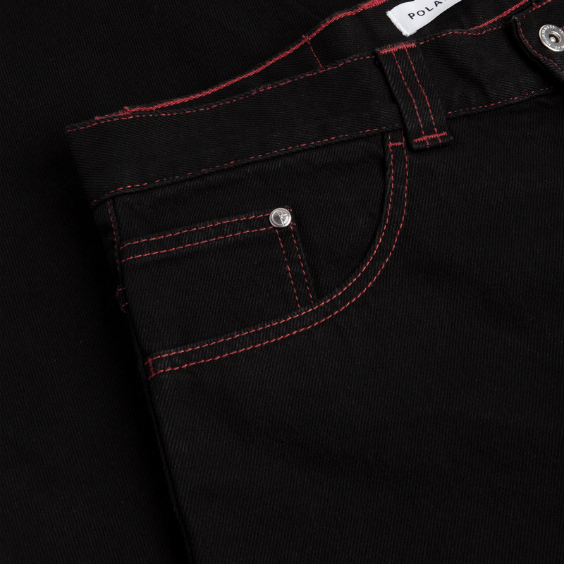 POLAR SKATE CO BIG BOY DENIM APOCALYSPE NUN BLACK/RED