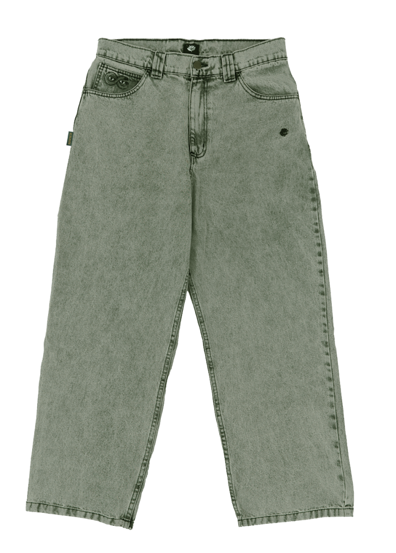 MAGENTA SKATEBOARDS OG DENIM PANTS PASTEL GREEN