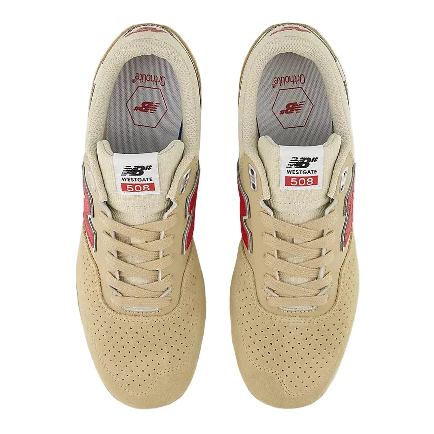 NEW BALANCE NUMERIC 508 WESTGATE BEIGE/RED