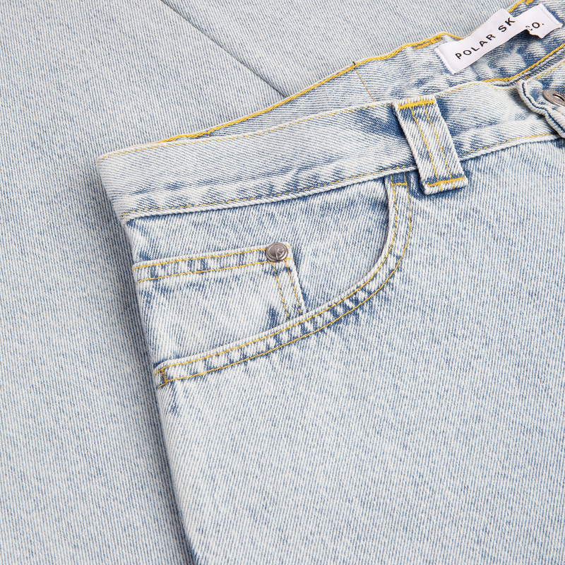 POLAR SKATE CO '93! DENIM LIGHT BLUE