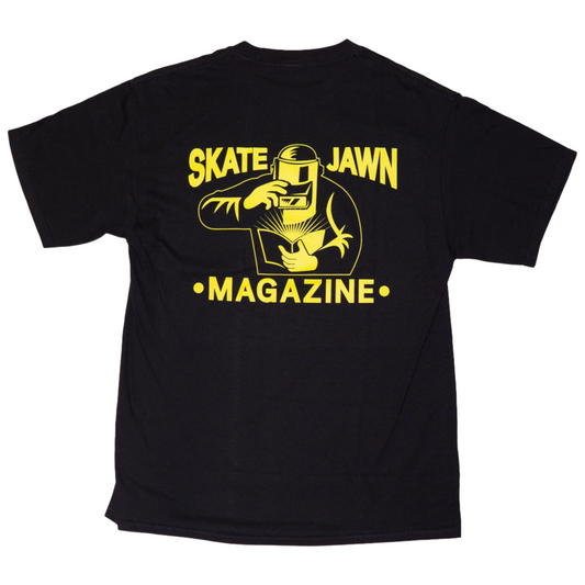 SKATE JAWN WELDER TEE BLACK/YELLOW