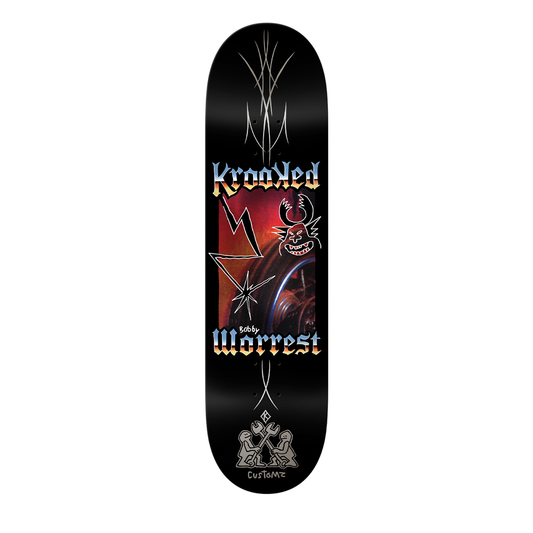 KROOKED SKATEBOARDS WORREST CHROME ZONE TWIN DECK 8.3