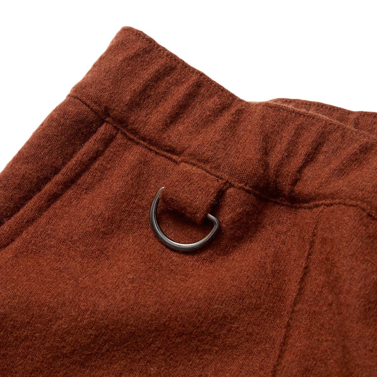 EVISEN SKATEBOARDS WOOL PINTUCK TRACK PANTS BROWN