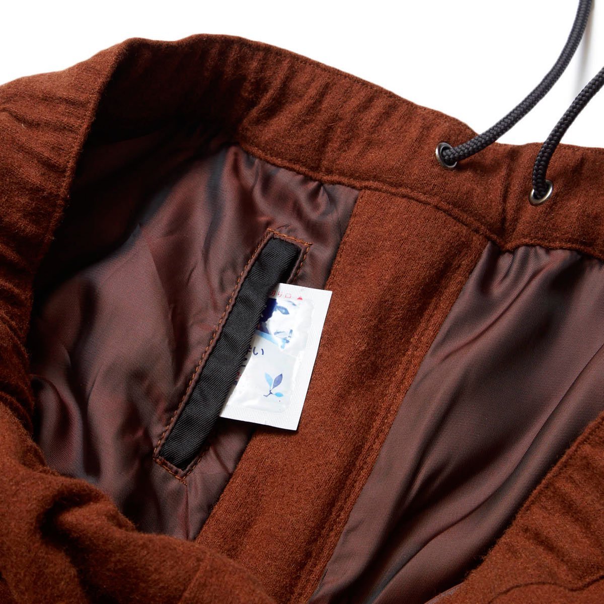 EVISEN SKATEBOARDS WOOL PINTUCK TRACK PANTS BROWN